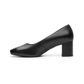 Zapatilla Mujer Flexi 119702 Piel Negro Vestir Tacón Ancho