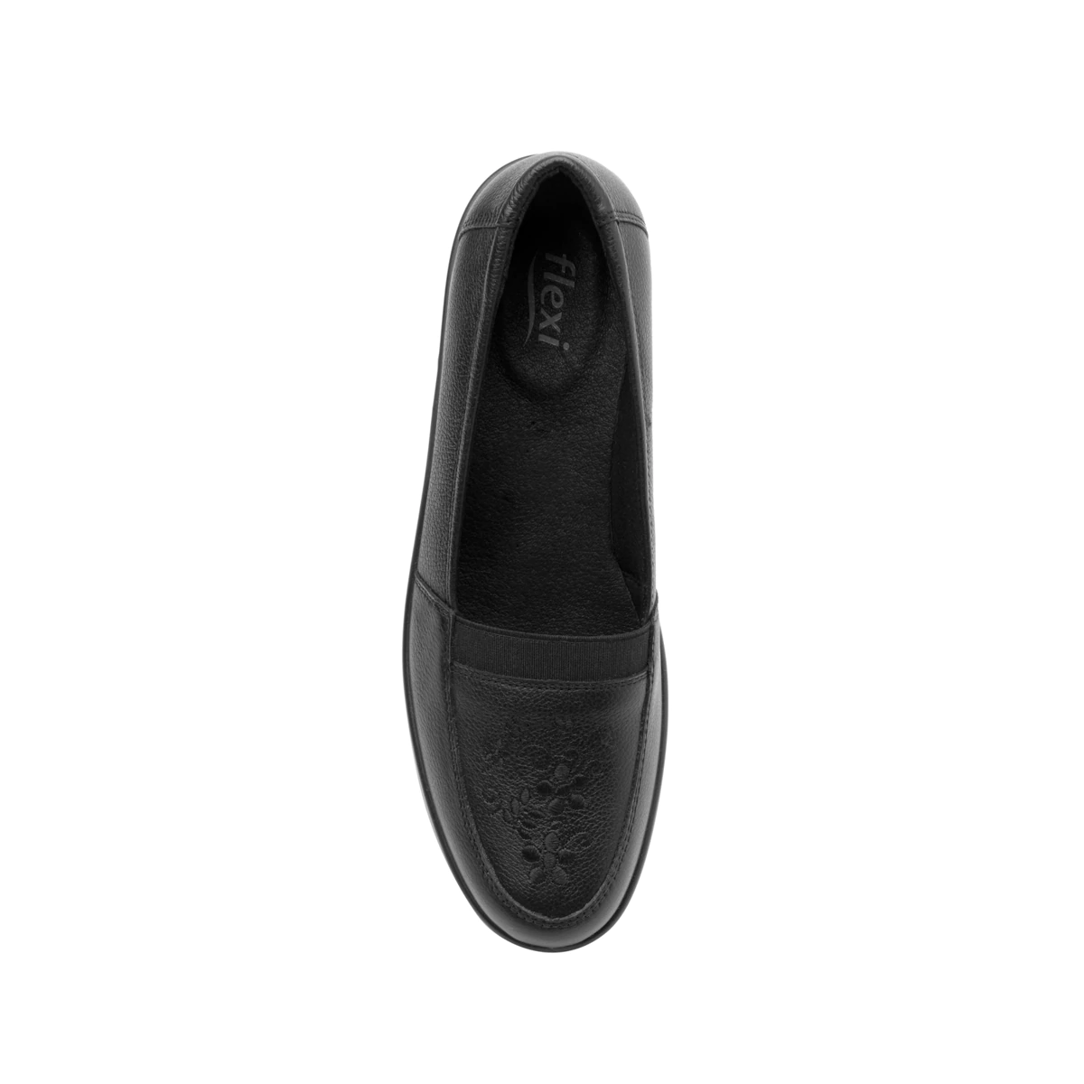 Zapato Dama Flexi 35306 Sistema Walking Soft Negro Piel