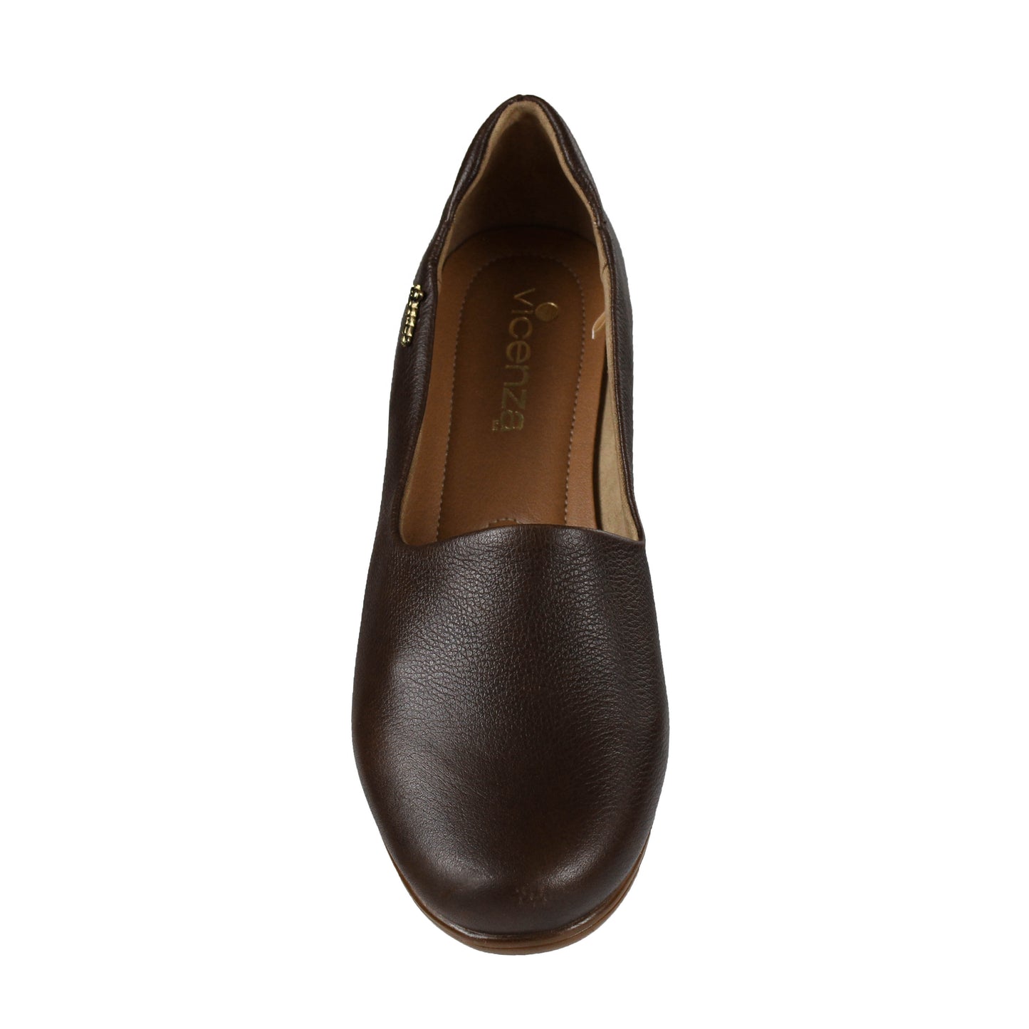 Zapato Mujer Vicenza 3512 Mocasín Piso Confort Piel Café